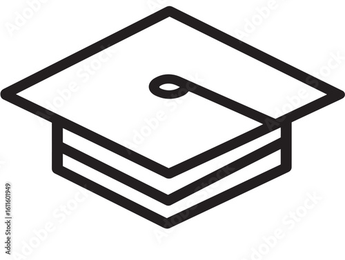 Simple educational concept icon in clean vector
