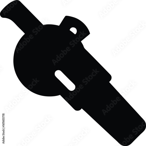 angle grinder used in fabrication work silhouette engineering tool vector