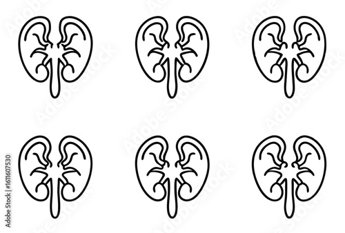 Kidneys keep your body free toxins line art