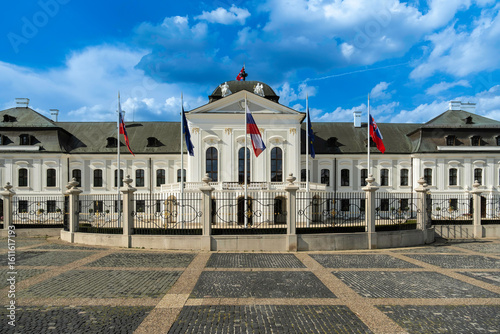 Photography Südseite des Palais Grassalkovich, Präsidentenpalais, Sitz des Präsidenten der S