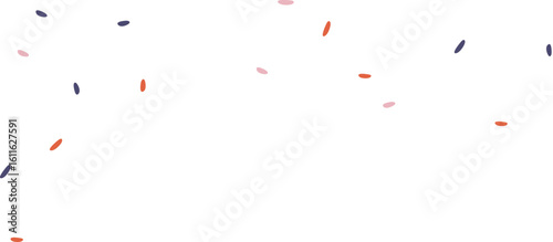 Tableau sur toile Firecracker confetti congratulatory background vector illustration