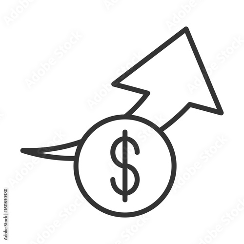 Sales Icon Outline Style. Vector Illustration Design