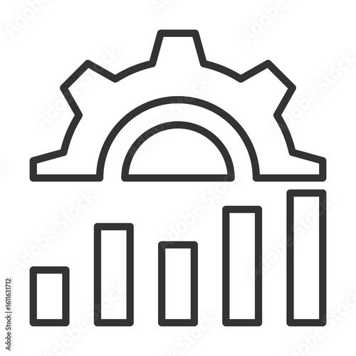 Improvement Icon Outline Style. Vector Illustration Design