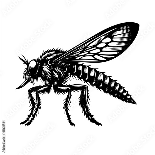 Detailed fly illustration