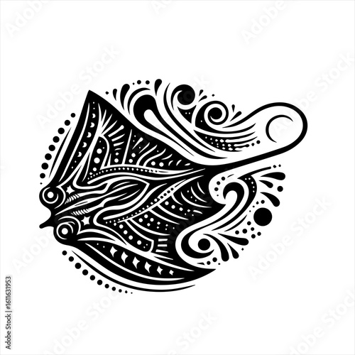 Tribal fish design