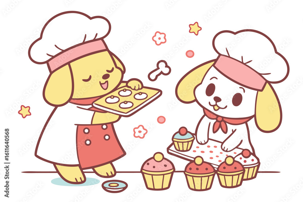 Kawaii Dog Bakery Scene Kawaii Dog Bakery Scene