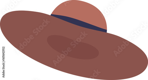 Female sun protective straw hat