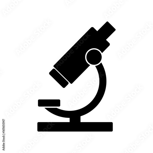 Microscope isolated on white background.