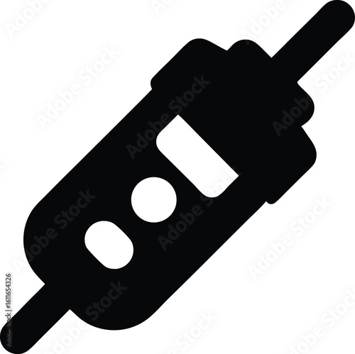 solenoid tester used in mechatronics systems silhouette engineering tool vector