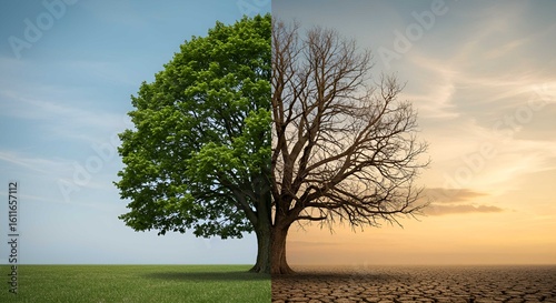 Half Alive, Half Dead A Visual Metaphor for Climate Change