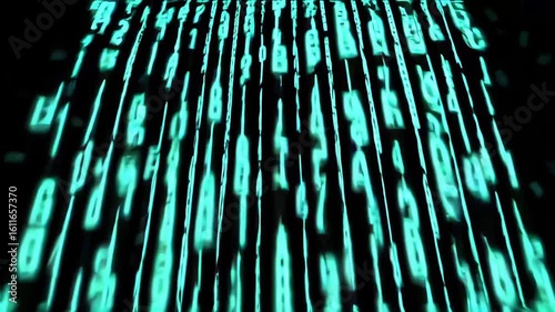 Step into a digital realm with cascading streams of green code. This visually striking video takes you through the world of computer programming and cyber technology in a mesmerizing display