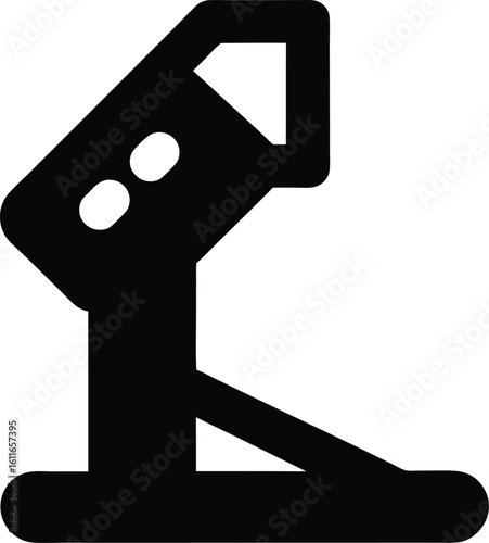 surface roughness tester used in manufacturing applications silhouette engineering tool vector