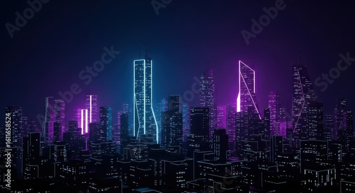 Tech Background – Futuristic Digital Interface and Abstract Technology Design