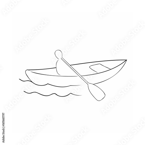 Person paddling kayak on water paddle boat