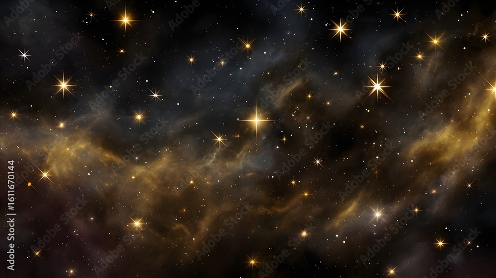 Obraz premium A cosmic expanse of stars and nebulae.