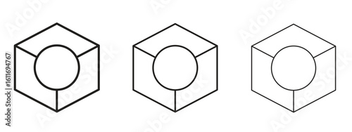 Return purchase icons. Outline or line icon design bundle.