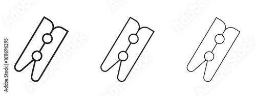 Peg icons. Outline or line icon design bundle.