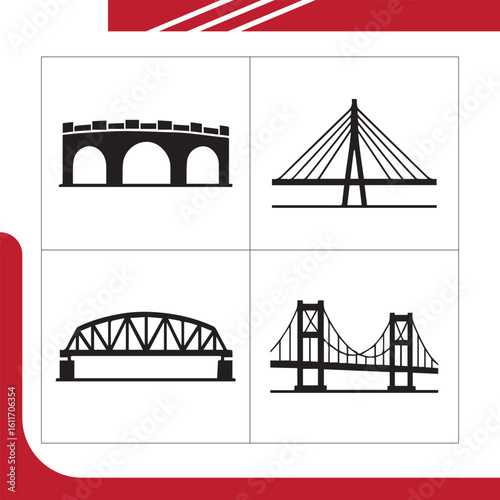 The arch bridge features graceful curves and classical elegance; the suspension bridge hangs from towering cables offering long-span flexibility; the cable-stayed bridge balances sleek aesthetics with