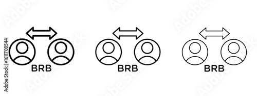 B2B icons. Outline or line icon design bundle.