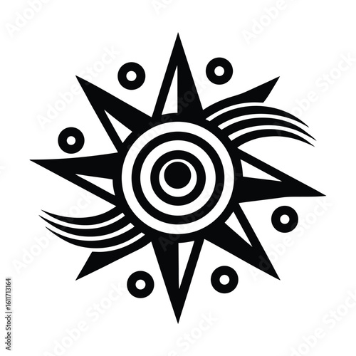 Wind Symbol Encoded Sonic Glyph Illustration