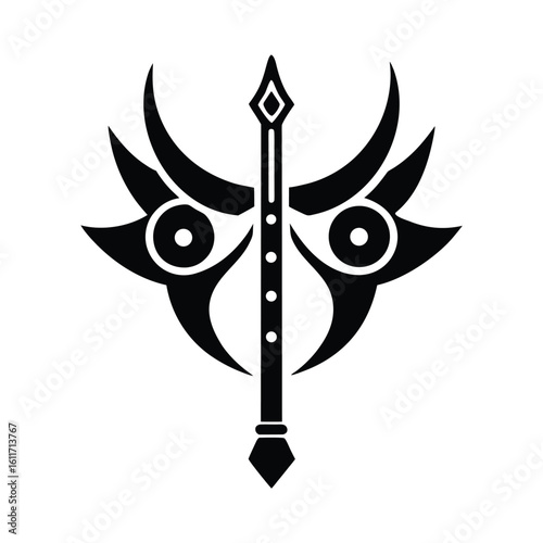 Dreamscape Flute Shaped Sonic Glyph Art