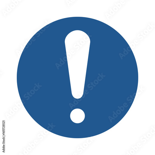 General mandatory action sign. ISO 7010 M001 General mandatory action sign. Safety and precaution signs, for every factory and business. Work Safety Equipment Sign.