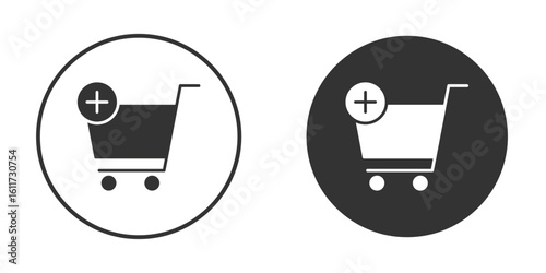 Add to cart icon for web, mobile and infographics.