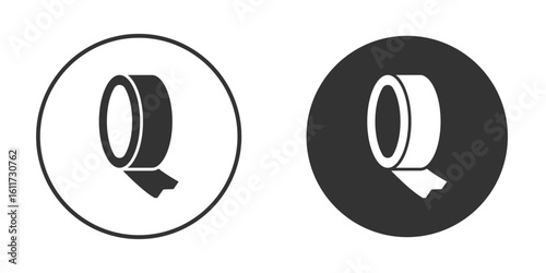 Adhesive tape icon for web, mobile and infographics.
