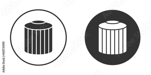 Air filter icon for web, mobile and infographics.