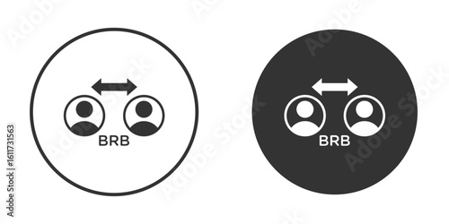 B2B icon for web, mobile and infographics.