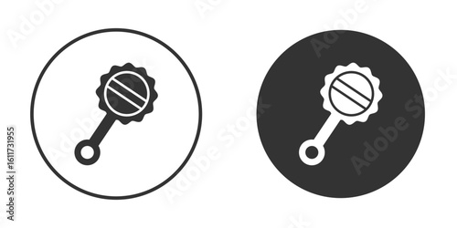 baby rattle icon for web, mobile and infographics.