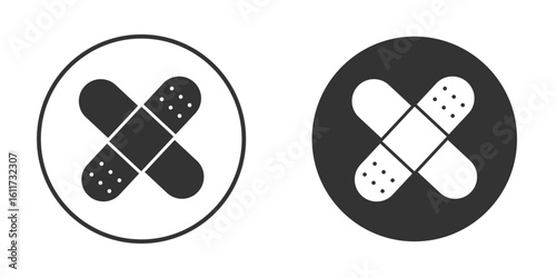 Band aid icon for web, mobile and infographics.