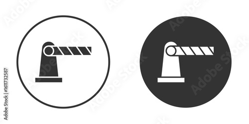 Barrier icon for web, mobile and infographics.