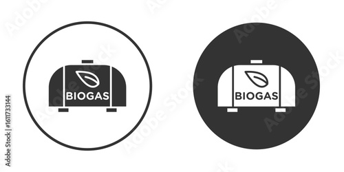 Biogas icon for web, mobile and infographics.