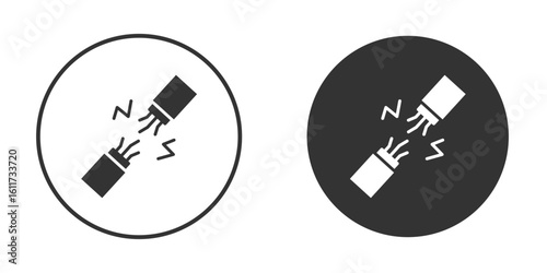 Broken Wire Icon icon for web, mobile and infographics.