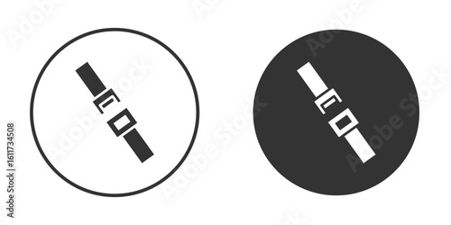 Car seat belt icon for web, mobile and infographics.