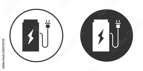 Charging station icon for web, mobile and infographics.