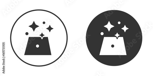 Clean floor surface icon for web, mobile and infographics.