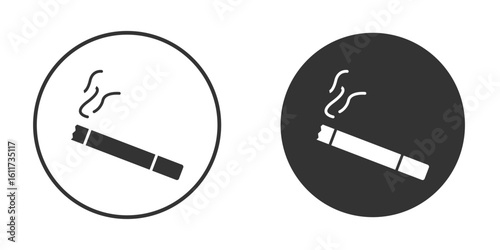 Cigarette icon for web, mobile and infographics.