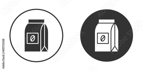 Coffee paper bag icon for web, mobile and infographics.