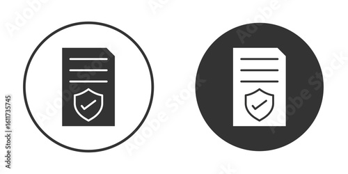Contract coverage icon for web, mobile and infographics.