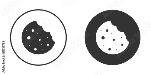Cookie icon for web, mobile and infographics.
