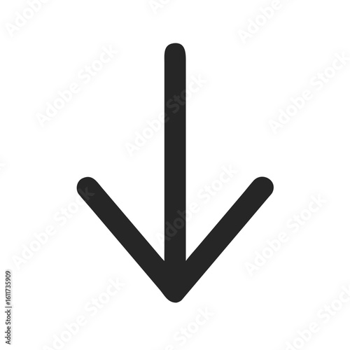 arrow down icon design.