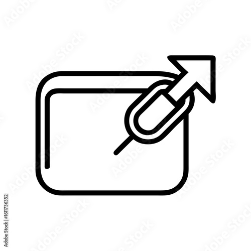 external link open icon design.