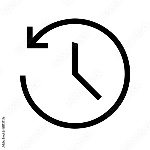 rotate anticlockwise arrow icon design.