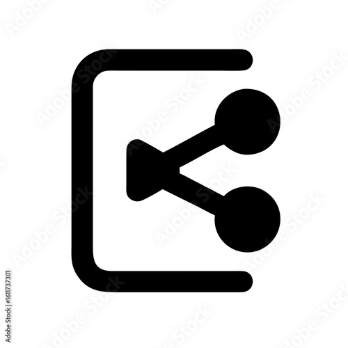 share content action icon design.