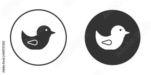 Duck icon for web, mobile and infographics.