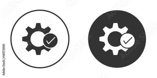 Execution icon for web, mobile and infographics.