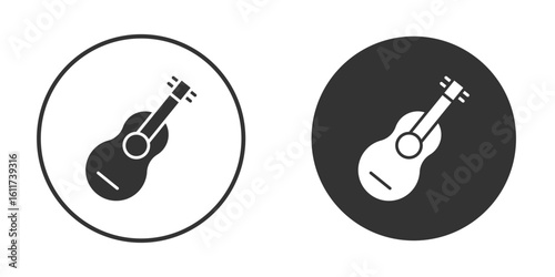 Guitar icon for web, mobile and infographics.