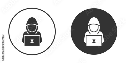 Hacker icon for web, mobile and infographics.